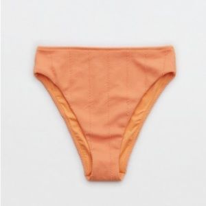 AERIE CRINKLE HIGH CUT CHEEKY BIKINI BOTTOM